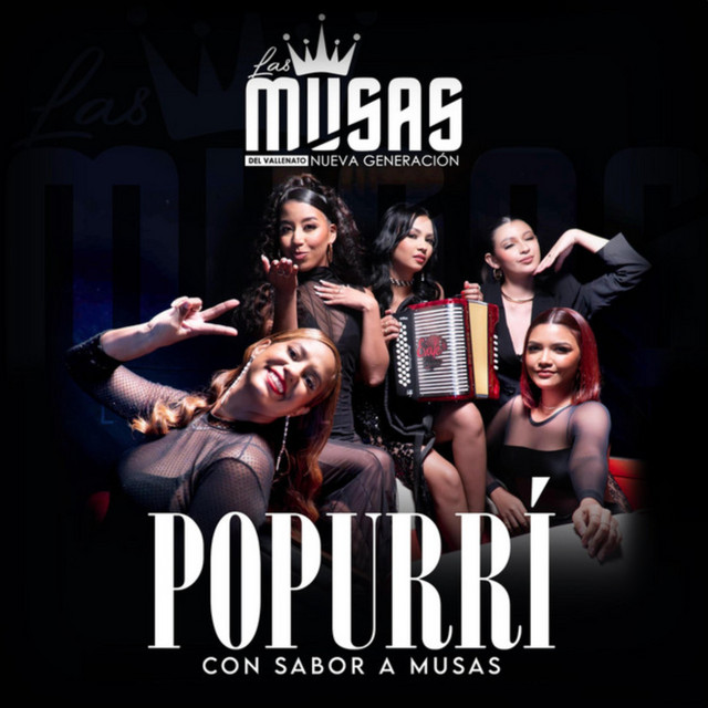 Portada oficial del Popurrí con Sabor a Musas de Las Musas del Vallenato NG
