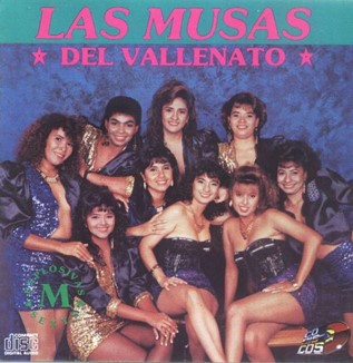 Portada del álbum Explosivas y sexis de Las Musas del Vallenato, disco de 1993
